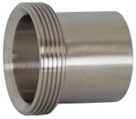 Light Wall Tank Threaded Bevel Seat Ferrules - 304S